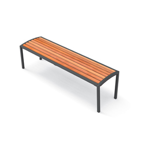 Camilla Backless Bench / Wood  by City Design