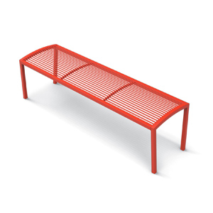 Camilla Backless Bench / Metal by City Design