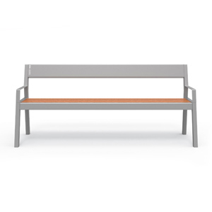 Casteo W Bench with Arms by City Design