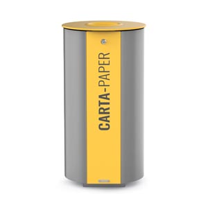 Miane Metal Litter Bin by City Design