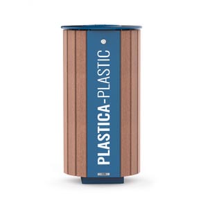 Miane Wood Litter Bin by City Design