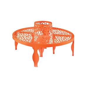 Coral Round Bench by LAB23