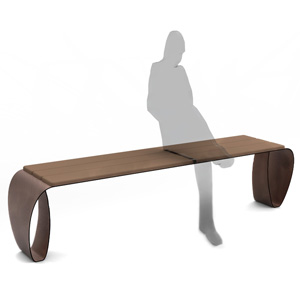 Fluxus Backless Bench by LAB23